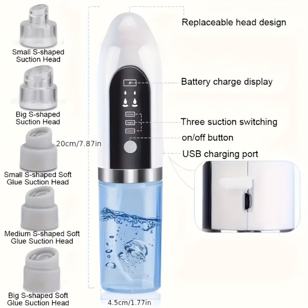 Pore Vacuum with USB Rechargeable Electric Pore Cleaner for Men and Women