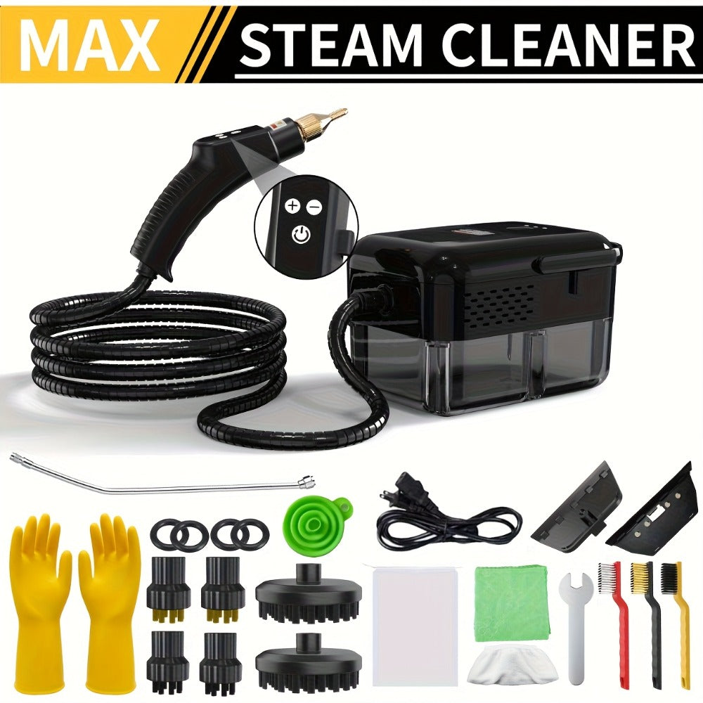 Steam Cleaner, Portable High-Temperature High-Pressure Handheld Steamer for Home, Tile & Grout Cleaning 9-Speed Adjustable