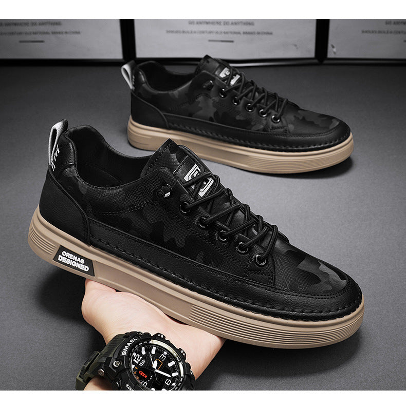 Men's Slip-On Flat Sneakers | Casual Leisure & Work Shoes for Daily Wear