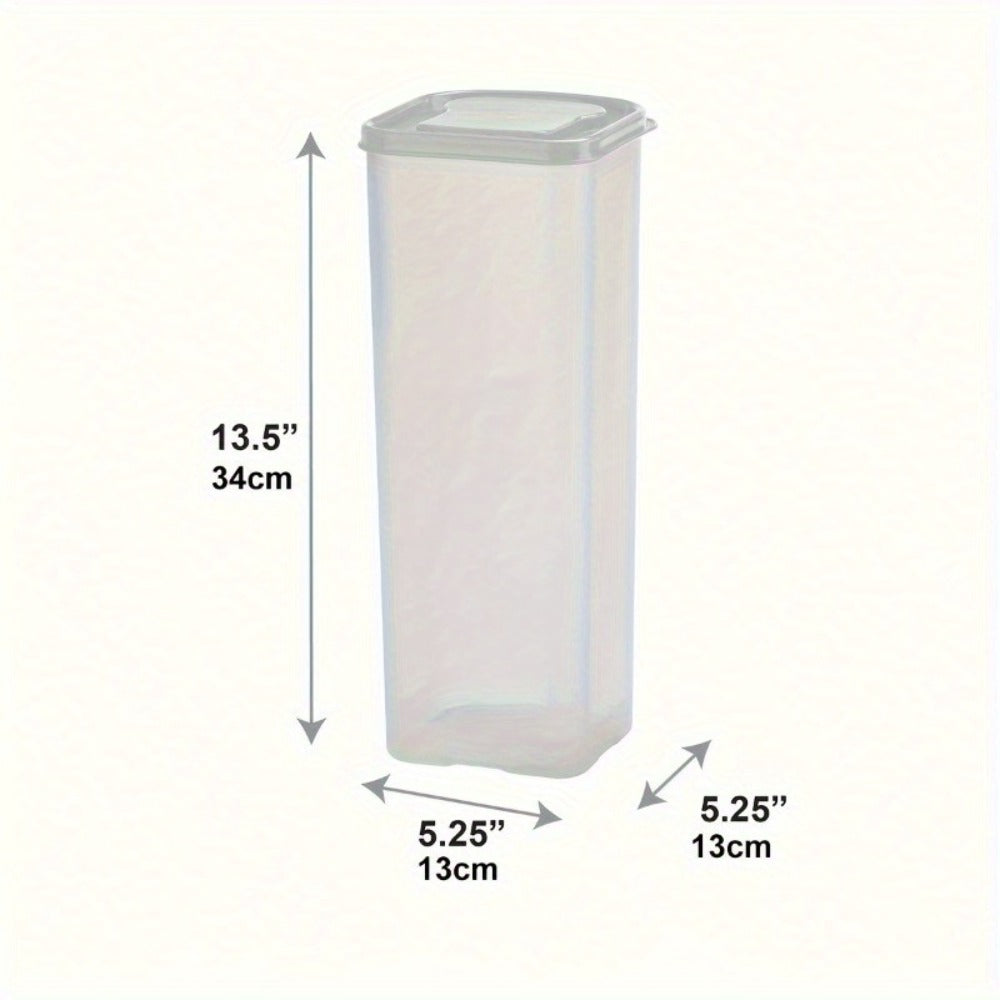 Leak Proof Plastic Food Storage Container with Flip Top Lid – Airtight Sealing Box for Bread, Toast, Fruits & Vegetables, Rectangle Kitchen Organizer