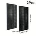 Pegboard Wall Panels in Heavy-Duty Steel, Two or Four-Pack Wall-Mounted Tool Organization for Garage Workshops