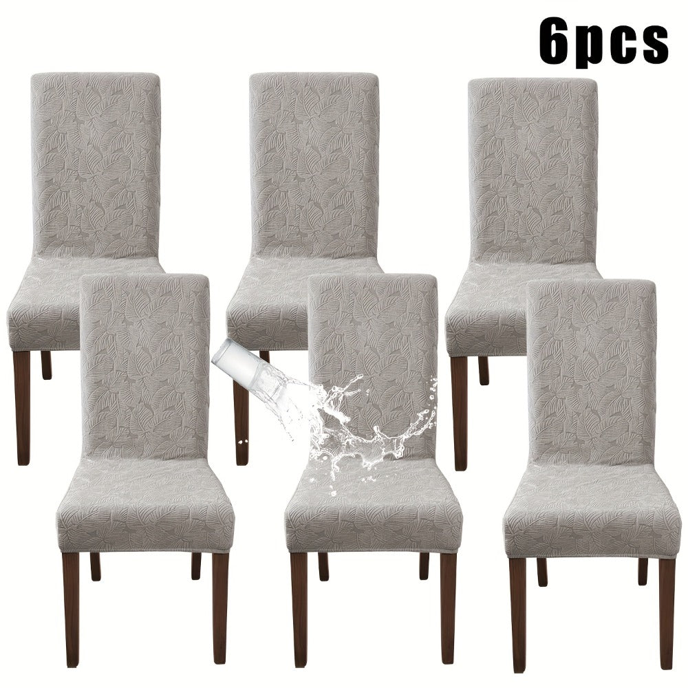 Chair Covers, Plant Print Slipcovers for Dining Room Kitchen Chairs, Elastic Parsons Chair Protector