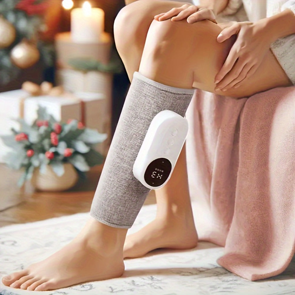 Leg Massager: Air Compression, Cordless Calf & Foot Massager with 3 Intensity Levels for Legs, Thighs
