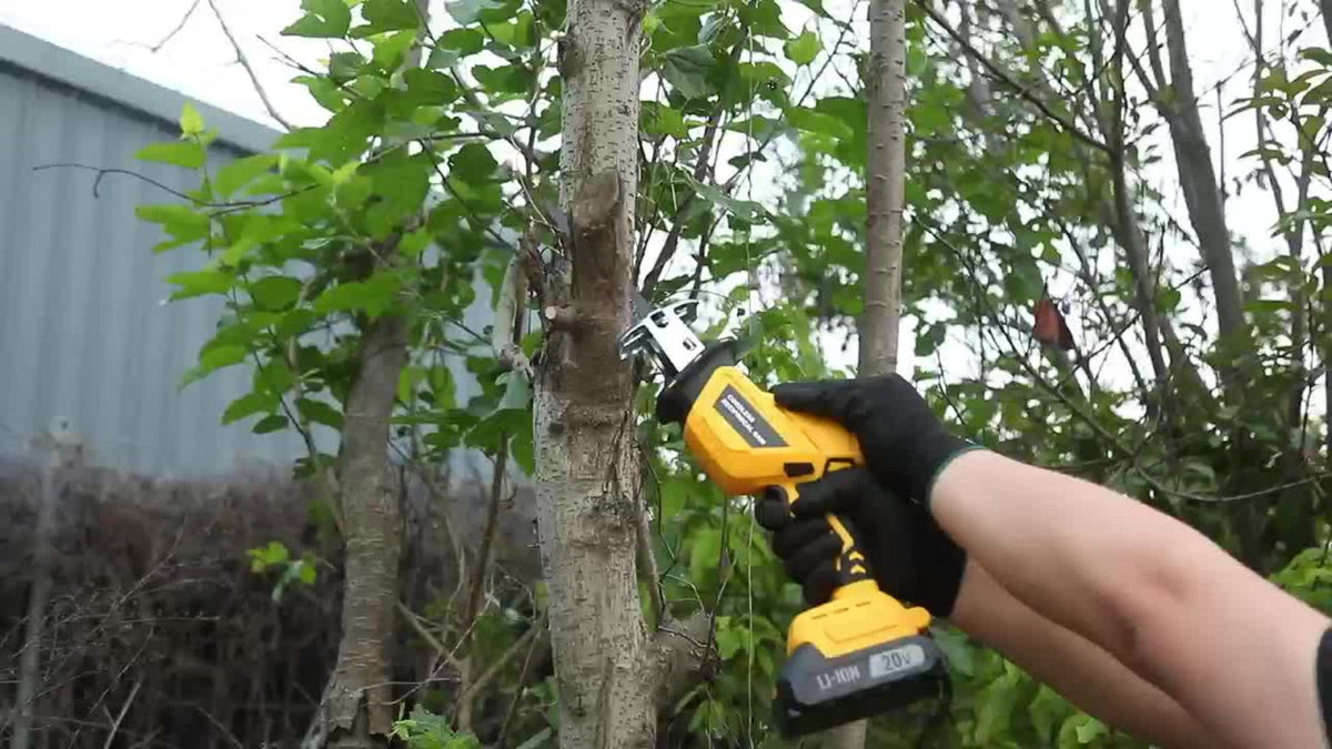 Electric Saw in an Electric Design with LED Light and Safety Lock