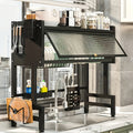 Dish Drying Rack, Multi-Layer Kitchen Countertop Organizer, Dust-Free Drainer for Plates Bowls Utensils