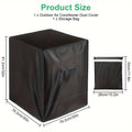 Outdoor AC Unit Cover 30x30x32 Inch Waterproof | Air Conditioner Protector with Drawstring Closure for Condenser & HVAC – All-Weather UV & Rain Shield, 210D Oxford Cloth, Black