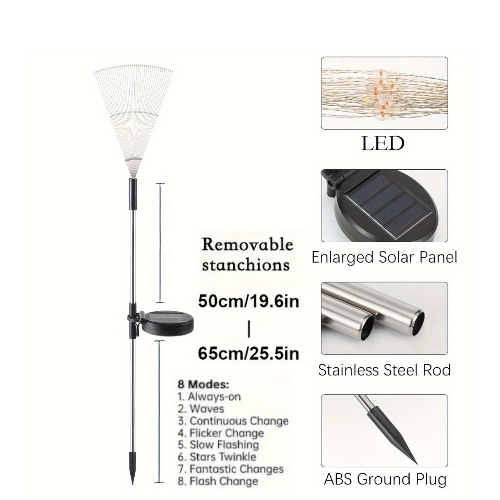 Solar Fairy Lights in an Outdoor Design with 8 Modes for Garden