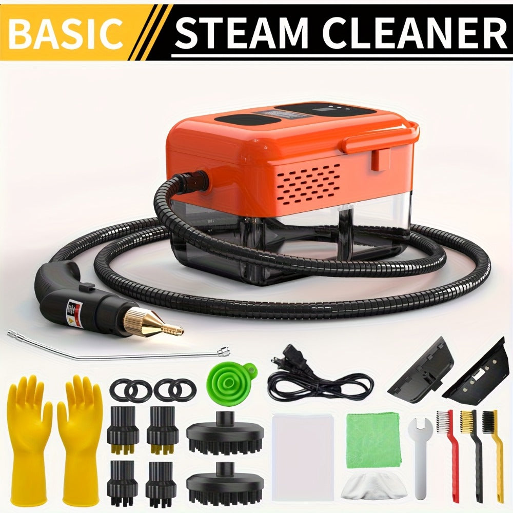 Steam Cleaner, Portable High-Temperature High-Pressure Handheld Steamer for Home, Tile & Grout Cleaning 9-Speed Adjustable
