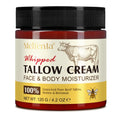 Whipped Tallow Cream 120g Grass-Fed Beef Tallow Honey Beeswax Moisturizing Face Body Hand Cream All Skin Types No Artificial Fragrance Skin Barrier Support