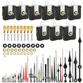 Silent Quartz Clock Movement Kit 9pcs with 12 Pairs Clock Hands – DIY Wall Clock Repair Parts for 22mm 16mm 13mm Shaft, Aluminum ABS Craft Gift