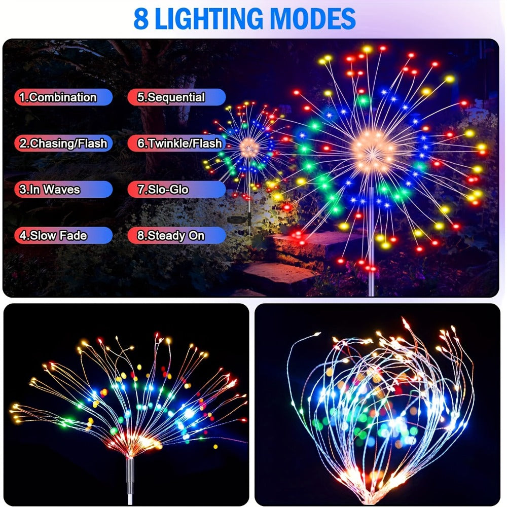 Solar Fairy Lights in an Outdoor Design with 8 Modes for Garden