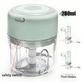 Mini Food Processor USB Rechargeable Electric Chopper 9.47oz – Portable Wireless Meat Grinder & Blender for Garlic, Vegetables, Fruit, Ginger & Chili, Compact Kitchen Tool for Home Office Travel