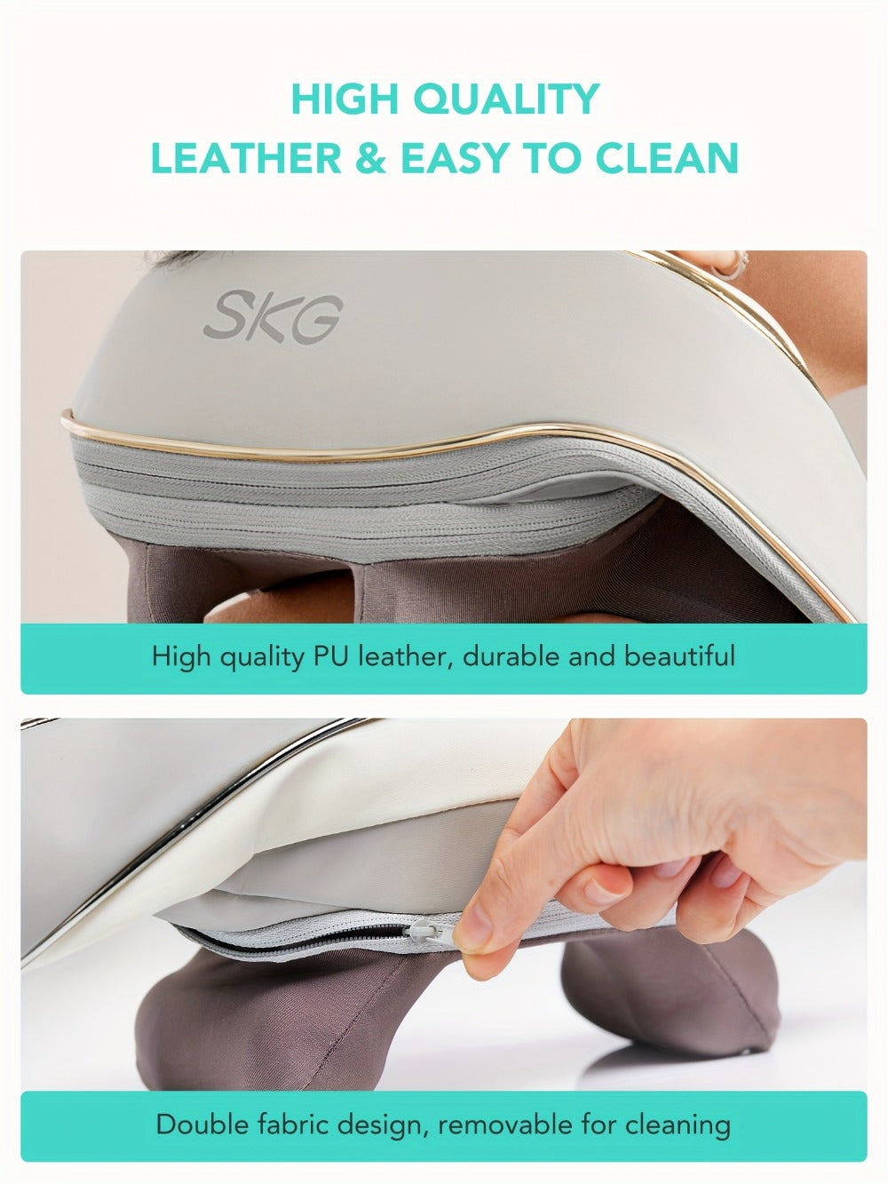Neck Massager in a Cordless 6D Shiatsu Design for Neck and Shoulder with 9 Modes