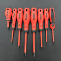 Magnetic Screwdriver Set with 4 Slotted and 4 Phillips Non-Slip Handle Precision Screwdrivers for Electronics