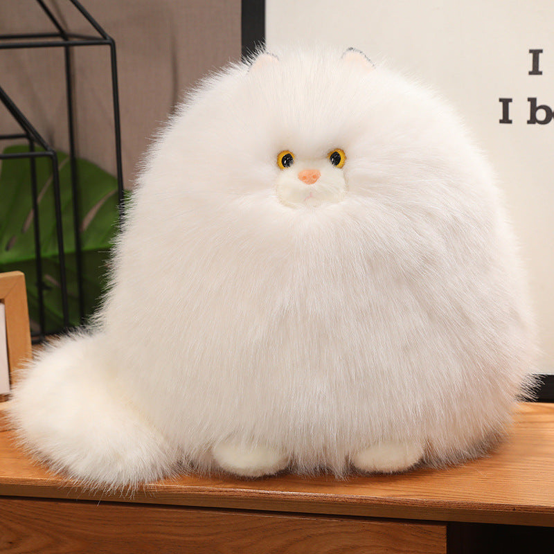 Silly Long Hair Cat Plush Pillow for Cat Lovers, Soft and Comforting for Sleep