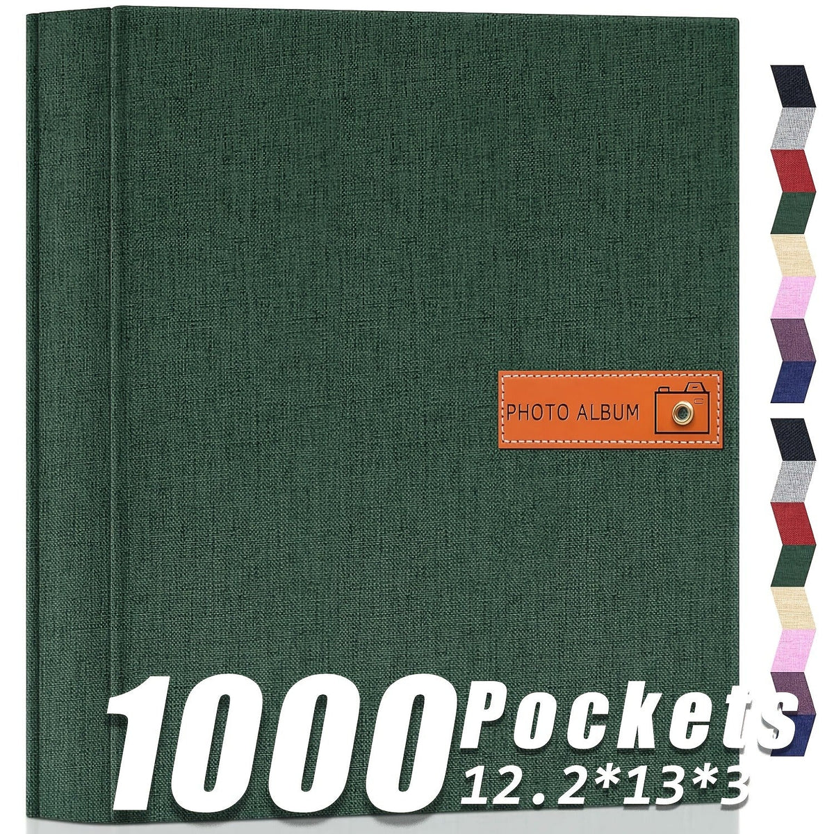 Photo Album 4x6 200 & 1000 Pockets with Label – Linen Hardcover Memory Book for Wedding, Baby, Travel, Anniversary, Birthday & Graduation Gifts