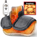 Heating Pad for Neck and Shoulders, Weighted Electric Wrap with Six Heat Settings and Automatic Shut-Off