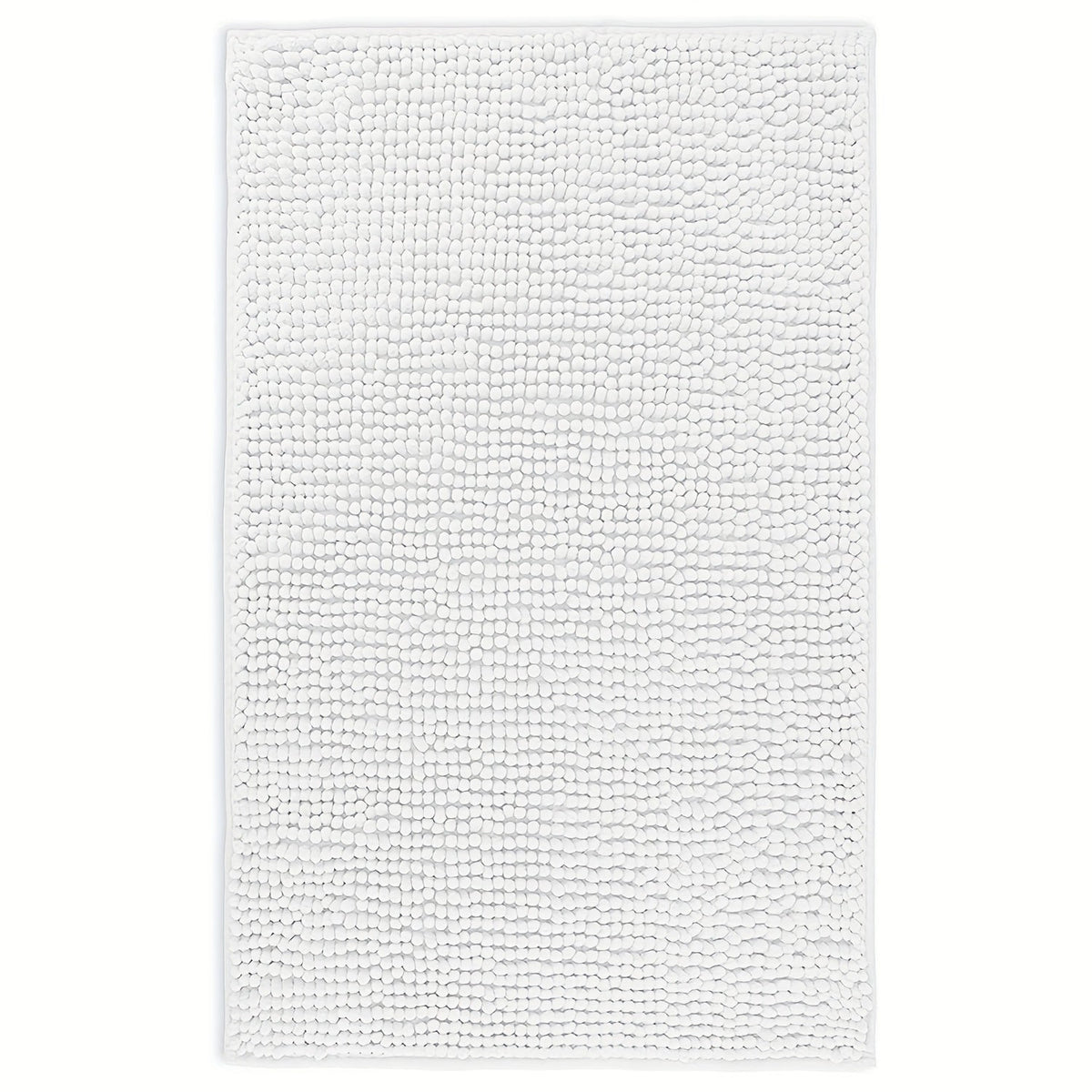 Chenille Bath Rug Extra Thick Soft Absorbent Non-Slip Bathroom Mat Machine Washable, Multiple Sizes & Colors