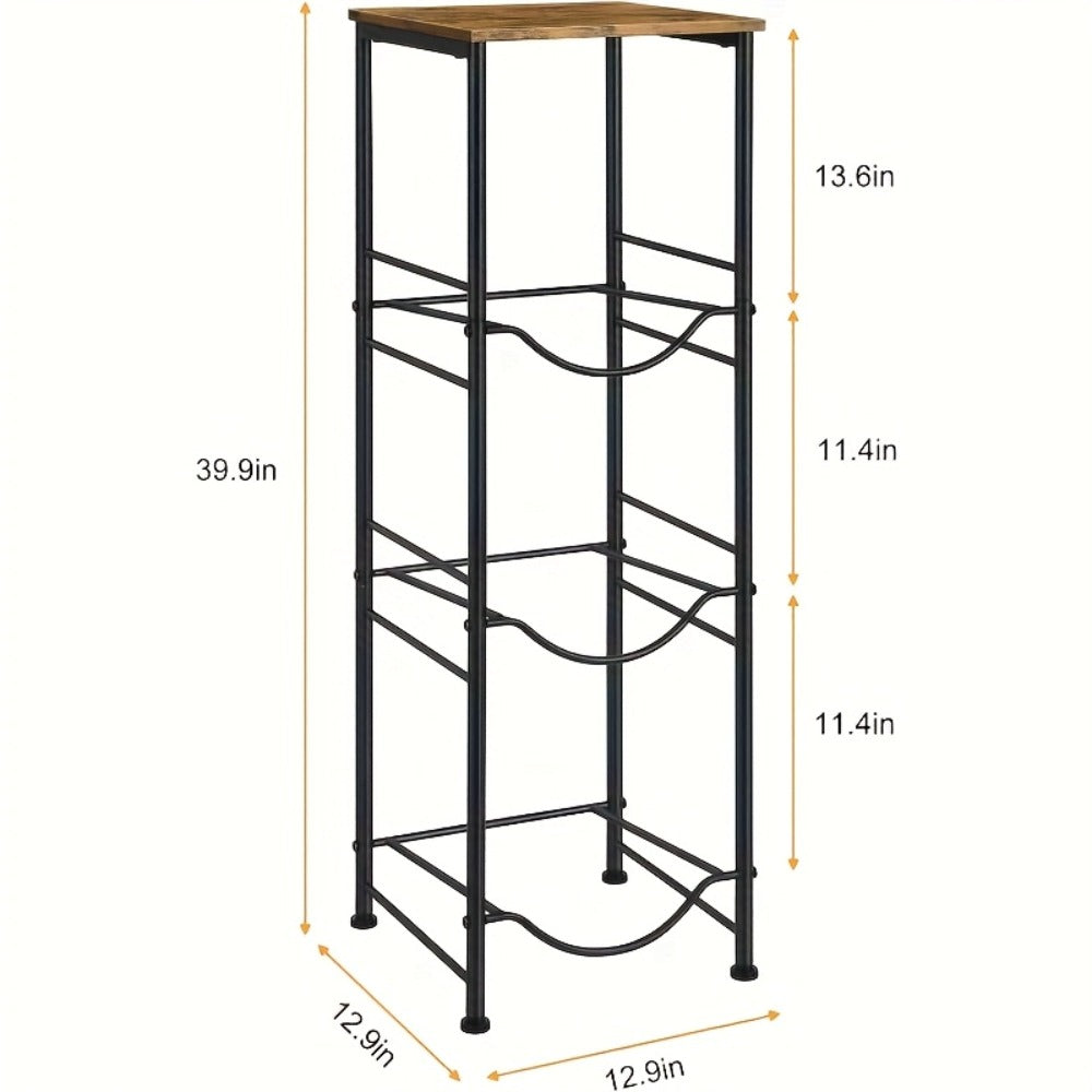 5 Gallon Water Jug Holder in Particleboard and Steel Frame for Kitchen and Office (3-Tier Rack Organizer)