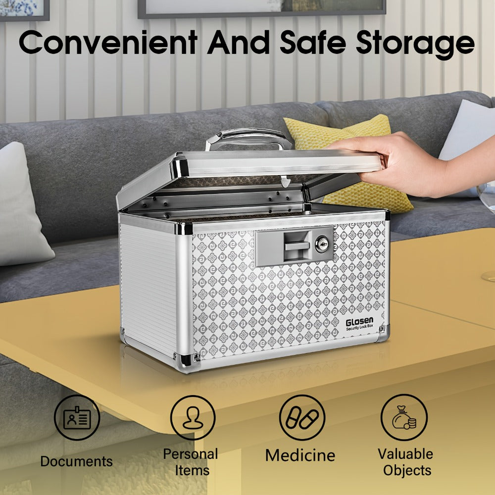 Medicine Storage Box in an Aluminum Alloy Design with Handle