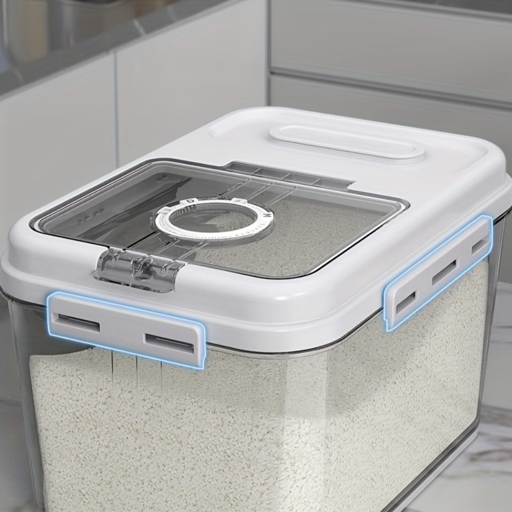 Food Storage Containers, Airtight Food Storage Container Rice Canister, Flip-top with sealing buckle