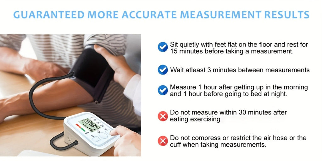 Upper Arm Blood Pressure Monitor – Large LCD, Voice Broadcast, Heart Rate & Irregular Heartbeat Detection, 2×99 Memory, 8.7–14.2" Adjustable Cuff, One-Touch Operation for Seniors & Pregnant Women