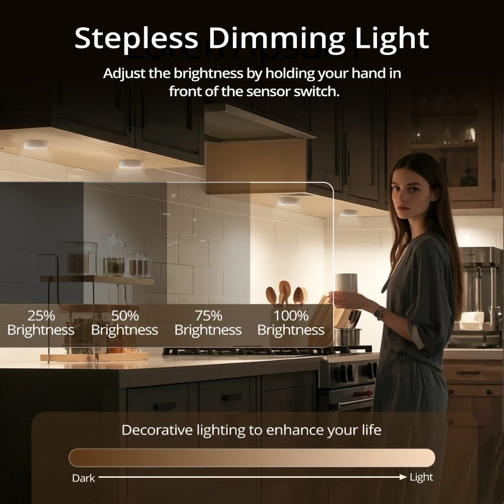 Puck Lights, Wireless LED Closet Lights, Color Changing Night Light for Hallway Stairway Bathroom Bedroom Kitchen
