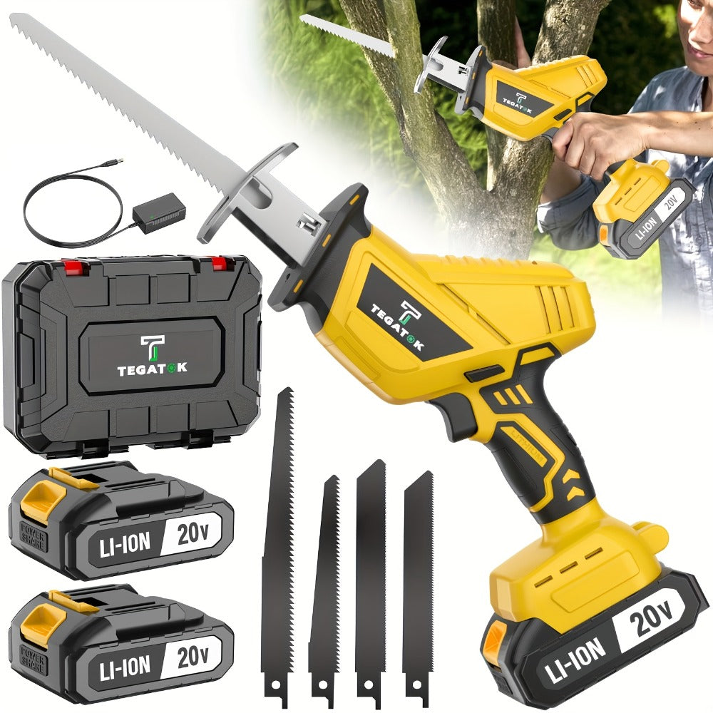 Electric Saw in an Electric Design with LED Light and Safety Lock