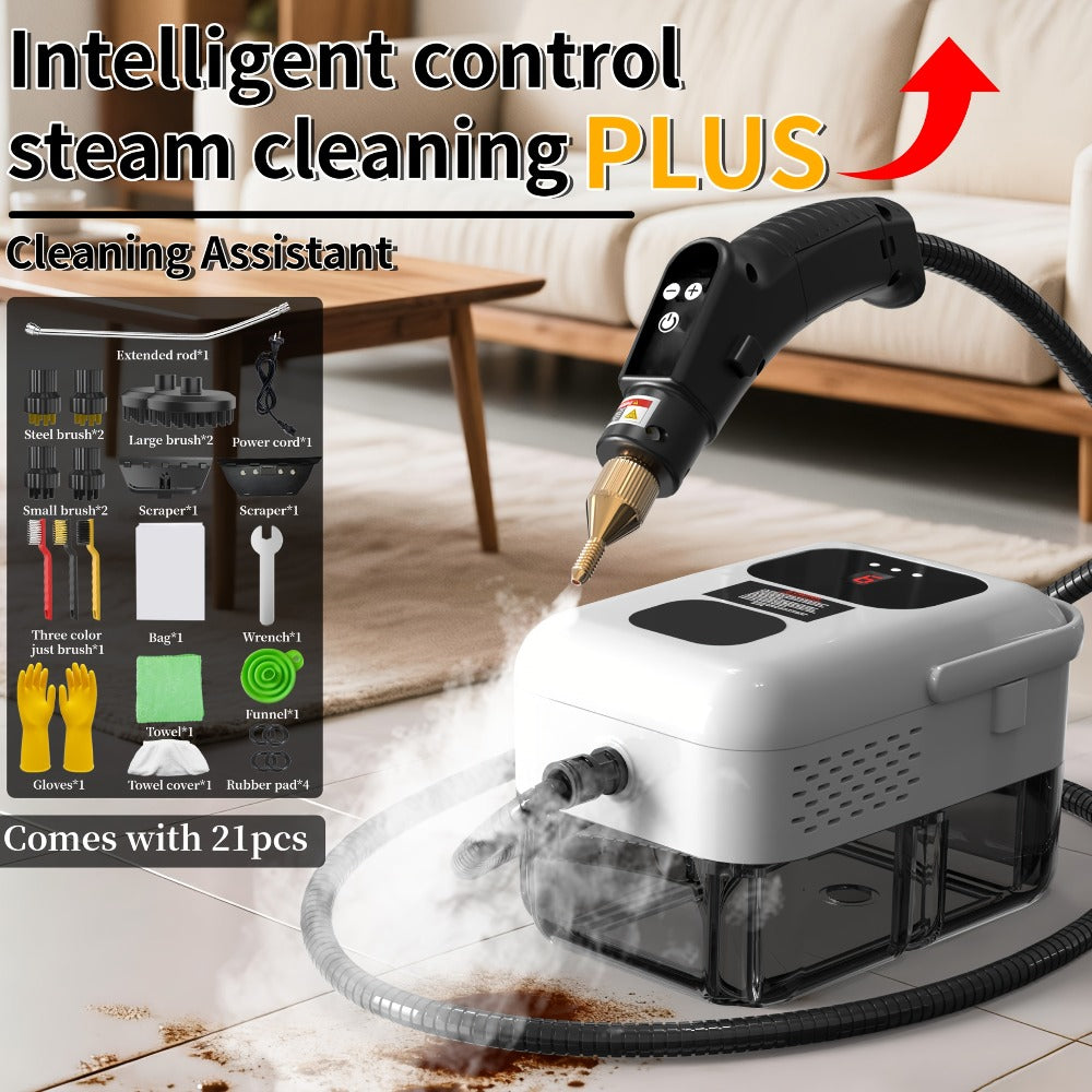 Steam Cleaner, Portable High-Temperature High-Pressure Handheld Steamer for Home, Tile & Grout Cleaning 9-Speed Adjustable