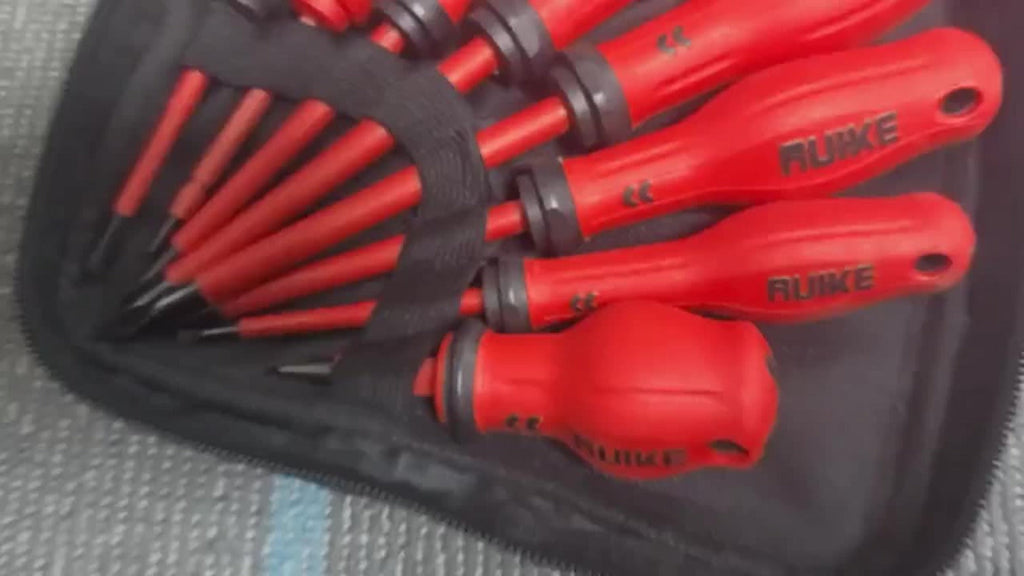 Magnetic Screwdriver Set with 4 Slotted and 4 Phillips Non-Slip Handle Precision Screwdrivers for Electronics