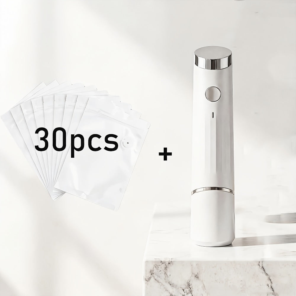Vacuum Sealer, Machine 10 Reusable Bags Handheld Food Kit, BPA-Free Seal Bags, Portable Meal Saver for Sous Vide & Freezer Storage