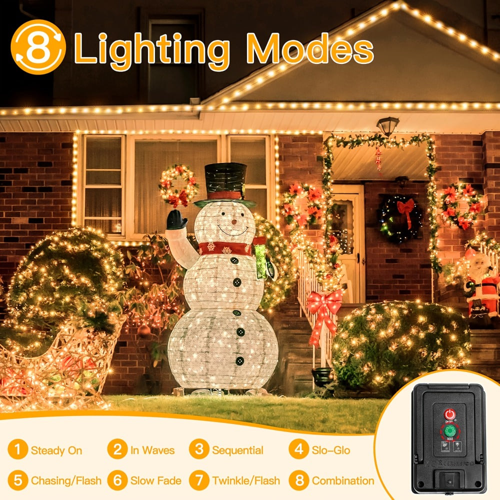Solar String Lights in an Outdoor Design with Remote Control