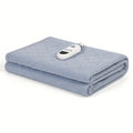 Extra Large Electric Heating Pad 63"x31.5" with Remote Control - 9 Adjustable Heat Levels, 4 Timer Settings, Quick Heating, Machine Washable, for Bed Massage Table Camping Sleeping Bag, Gray & Brown