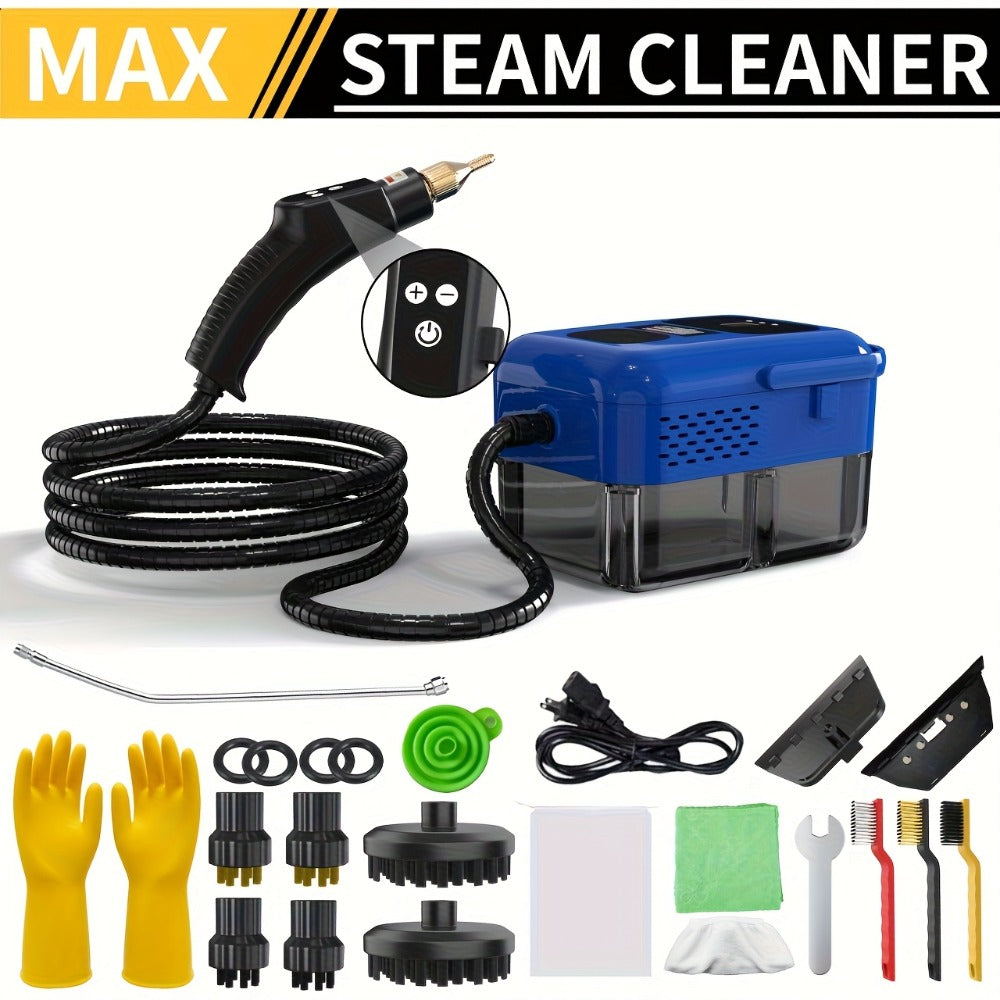 Steam Cleaner, Portable High-Temperature High-Pressure Handheld Steamer for Home, Tile & Grout Cleaning 9-Speed Adjustable