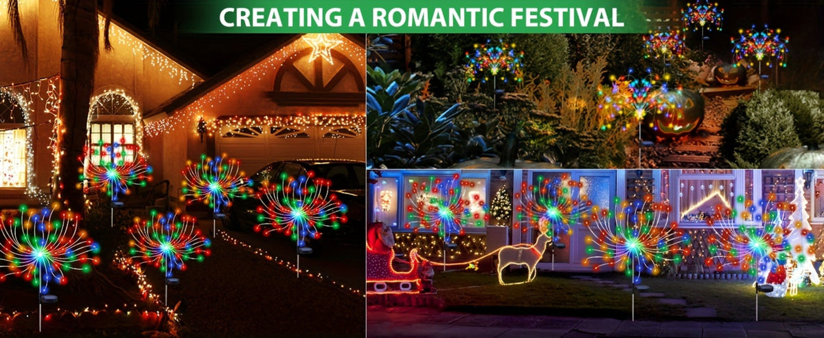 Solar Fairy Lights in an Outdoor Design with 8 Modes for Garden