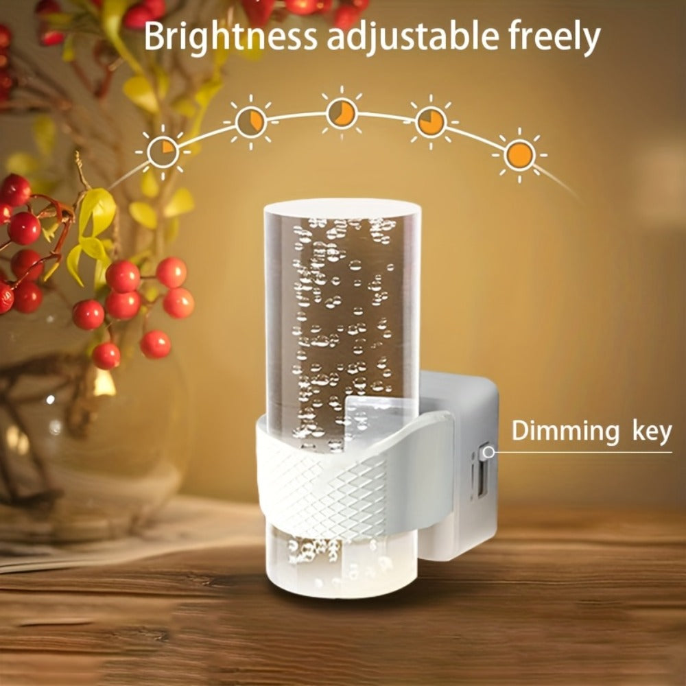 LED Dimmable 3000K Warm Light & Auto Sensor, 2 Pack for Hallway Bedroom, Adjustable / Dimmable, Plug In Night Light
