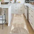 Modern Area Rug Non-Slip Machine Washable – Indoor Outdoor Rectangular Carpet in Beige, Grey, Black & Brown for Hallway, Kitchen, Living Room & Patio – 4 Sizes Available