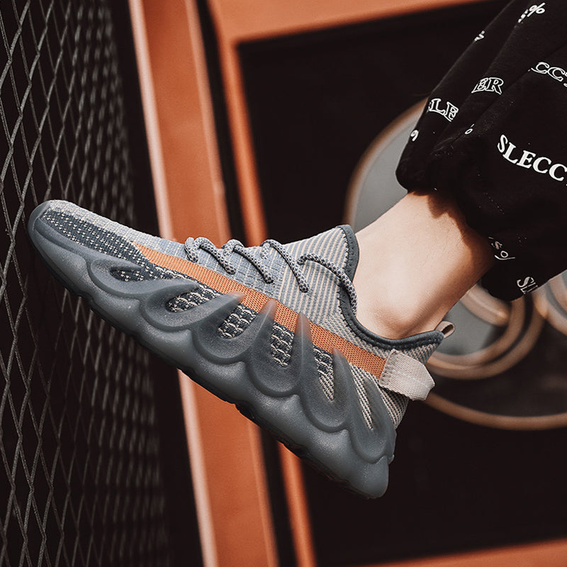Men's Fashion Wave Sole Sneakers | Cool Sports Shoes for Everyday Wear