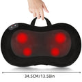 Neck & Back Massager Pillow with Heat – Wireless 3D Kneading Acupressure Electric Massage Pillow for Lumbar, Shoulder & Neck Pain Relief, Portable Unisex Gift