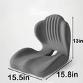 Hip & Lumbar Support Seat Cushion Ergonomic Memory Foam – Breathable High-Density Back Support Pillow for Office Chair, Car Seat & Long Sitting, Daily Use or Gift