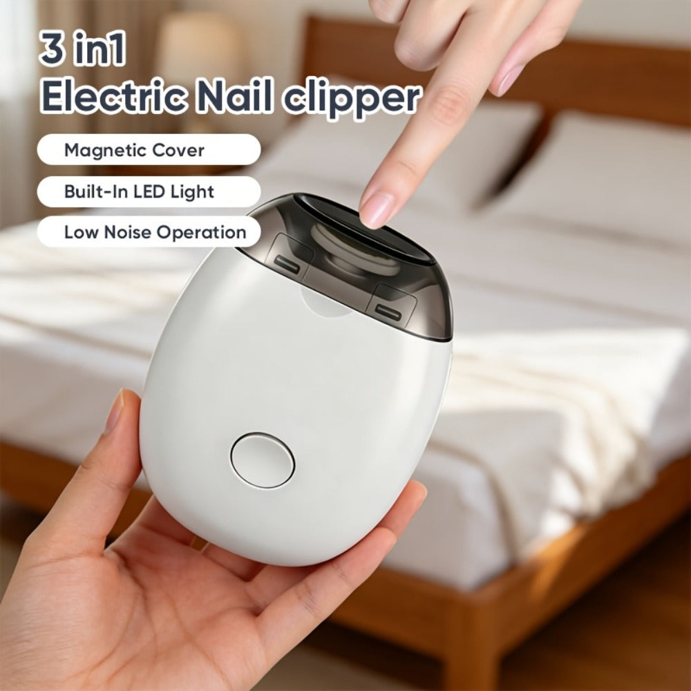 Nail Trimmer in an Electric Design with LED Light for Seniors