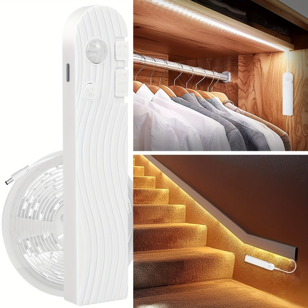 Battery Powered Led Strip Lights in a Rechargeable Design for Staircase