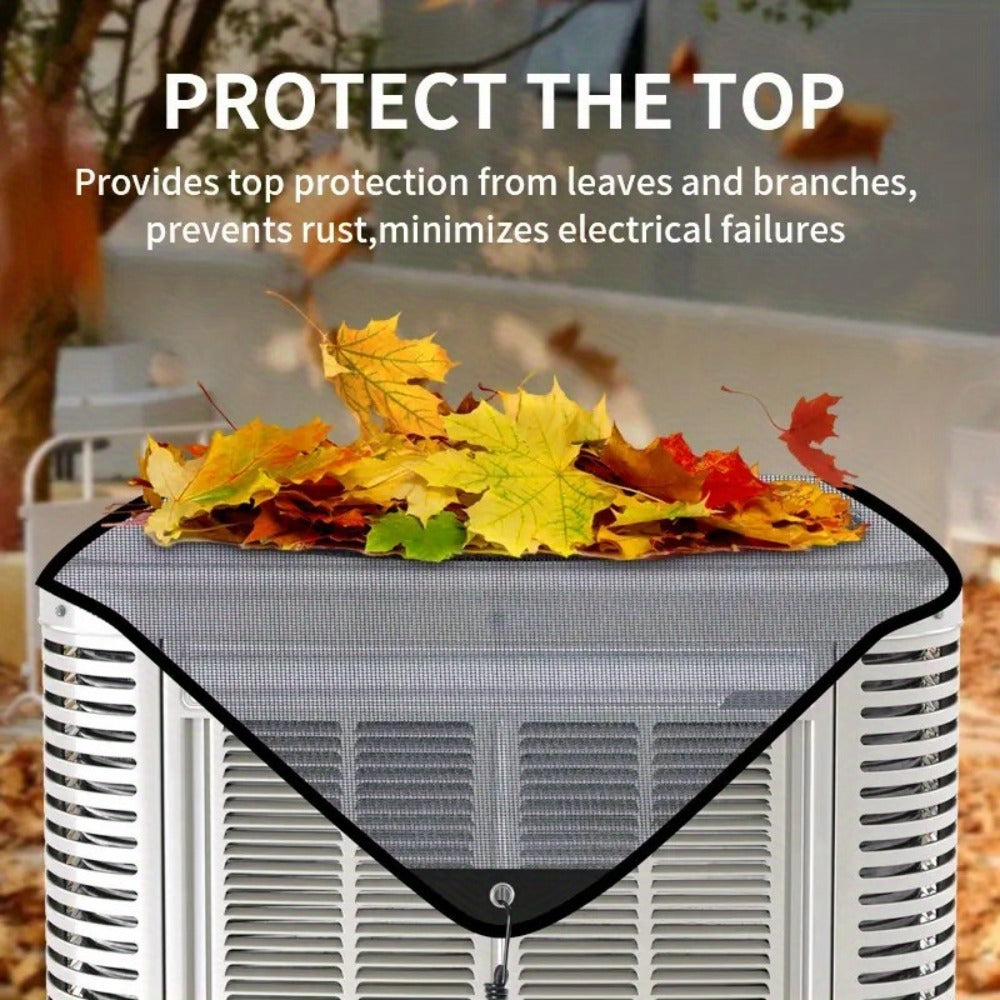 Air Conditioner Cover for Winter Christmas Season in an Outdoor Design