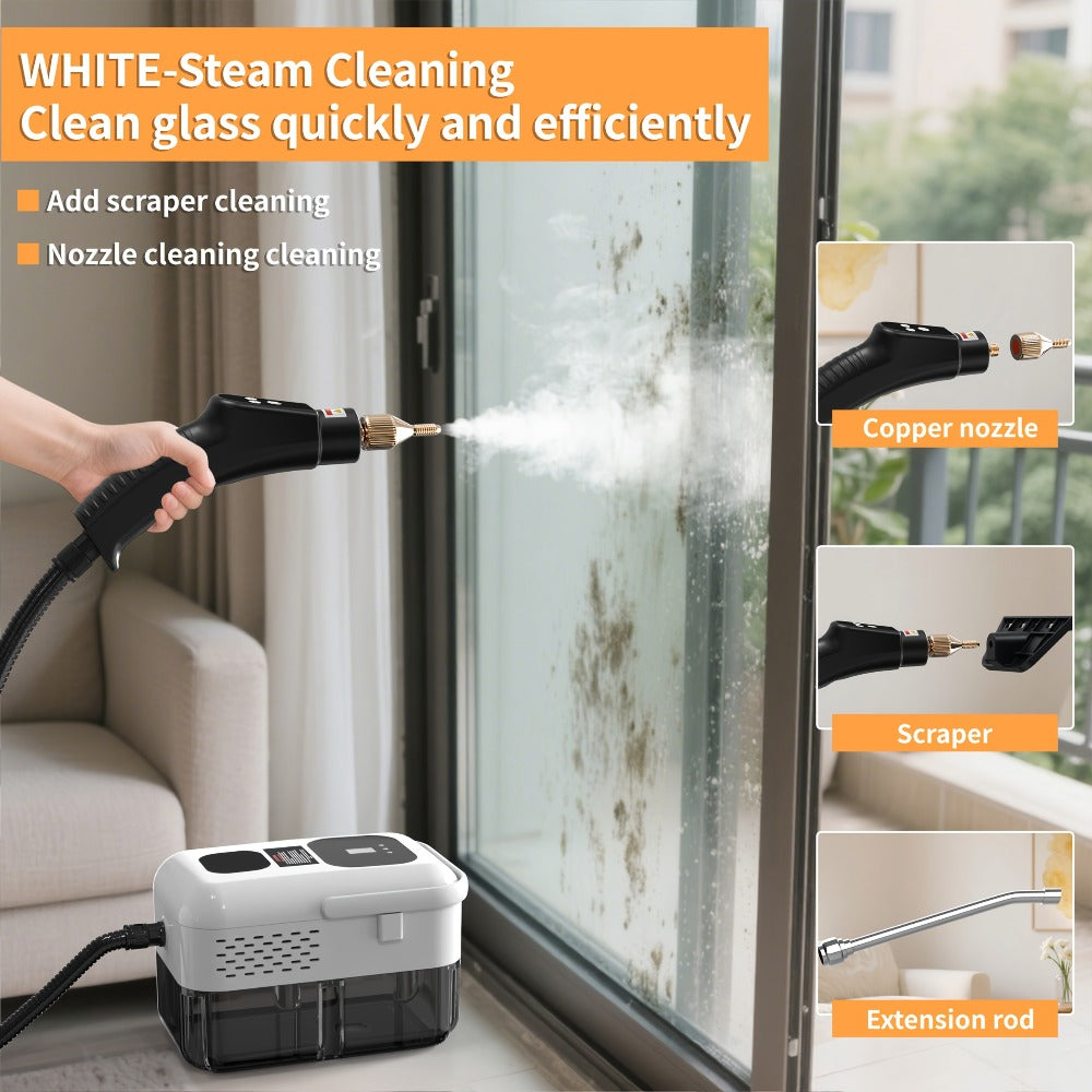 Steam Cleaner, Portable High-Temperature High-Pressure Handheld Steamer for Home, Tile & Grout Cleaning 9-Speed Adjustable