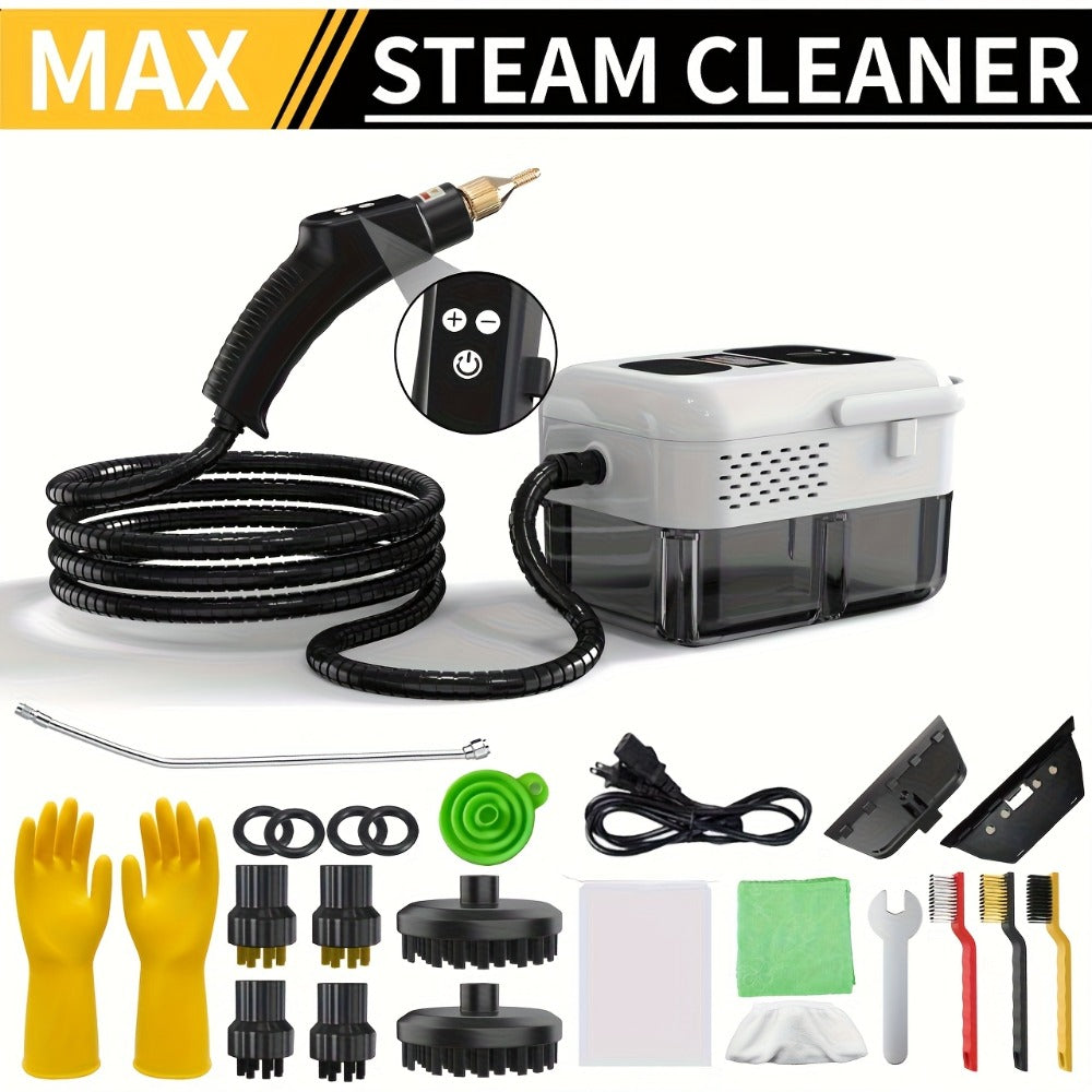 Steam Cleaner, Portable High-Temperature High-Pressure Handheld Steamer for Home, Tile & Grout Cleaning 9-Speed Adjustable