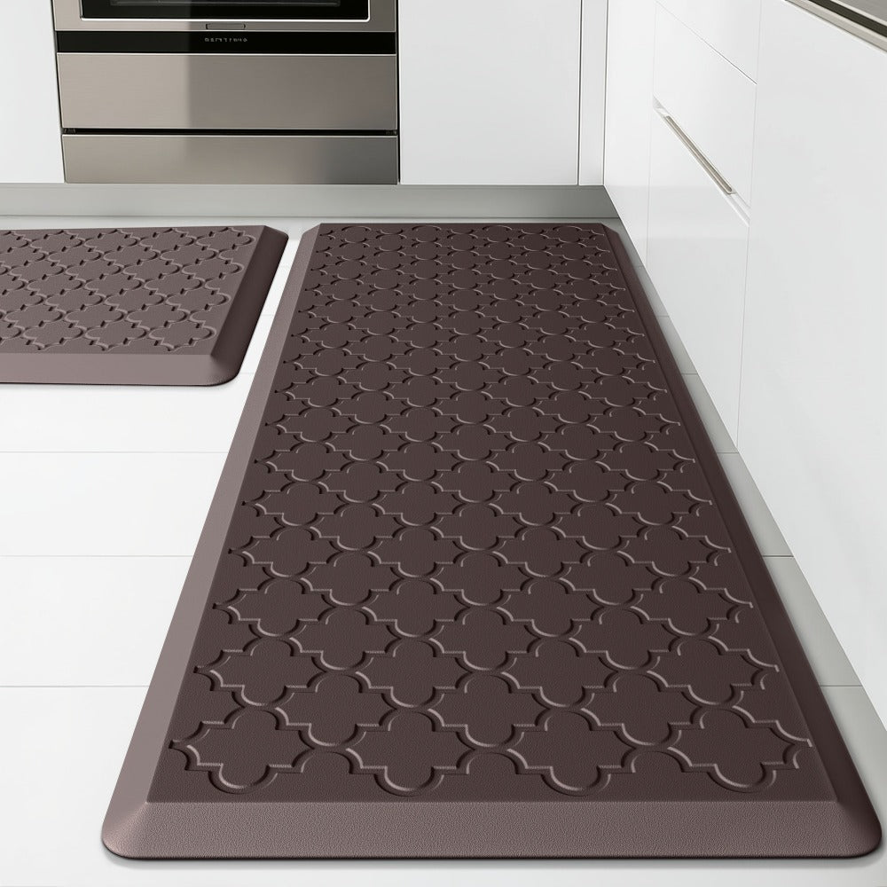 Anti Fatigue Kitchen Mat Set in a Non-Slip Design for Kitchen and Office