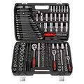 Impact Socket Set 53/54/194/518PCS – 3/8" Drive CR-V Steel | Metric 8-22mm & Imperial 5/16"-3/4" | Complete Socket Kit for Car Repair, DIY & Mechanics | Best Gift for Men