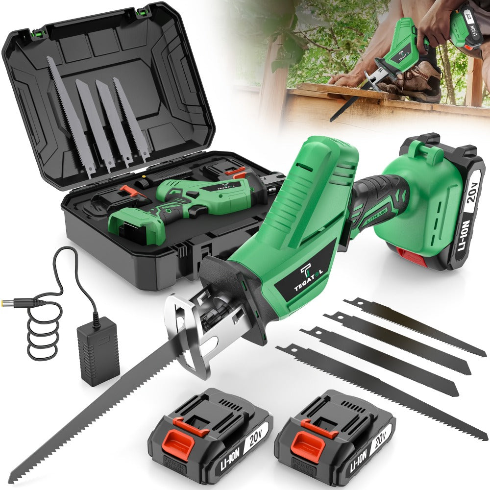 Electric Saw in an Electric Design with LED Light and Safety Lock