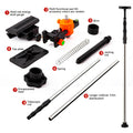 Telescoping Laser Level Pole 15.4ft / 4.7m – Adjustable Extension Rod with 1/4"-20 & 5/8"-11 Thread Mount for Rotary and Line Lasers, Professional Surveying & Construction Staff