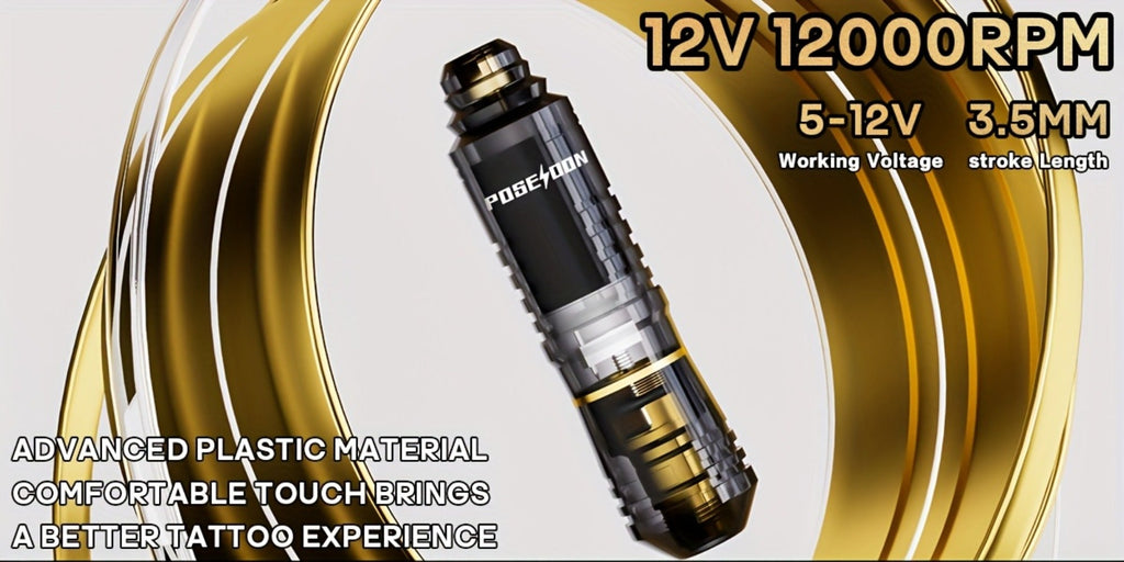 Tattoo Pen Kit with 11 Color Inks and Power Supply for Beginners and Artists